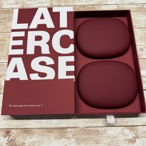 Latercase AirPods Max Case Crimson Impossibly Thin Space Age Materials Open Box